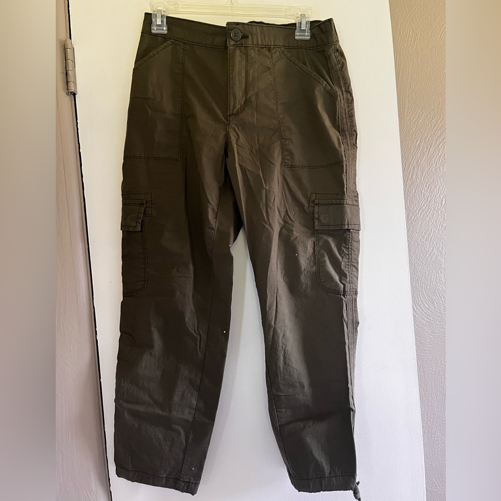 Sanctuary Green Cargo Pants with Tactical Fabric